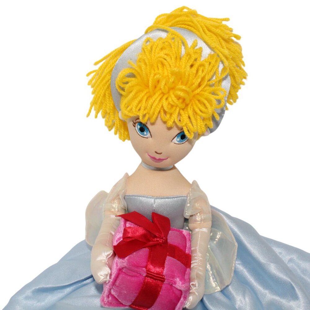Vintage Disney Store Cinderella Plush Doll Yarn Hair Pink Gift Stuffed Toy - Picture 2 of 7